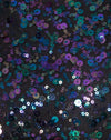Image of Raven Crop Top in Confetti Sequin Petrol