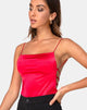 Image of Koza Bodice in Satin Red