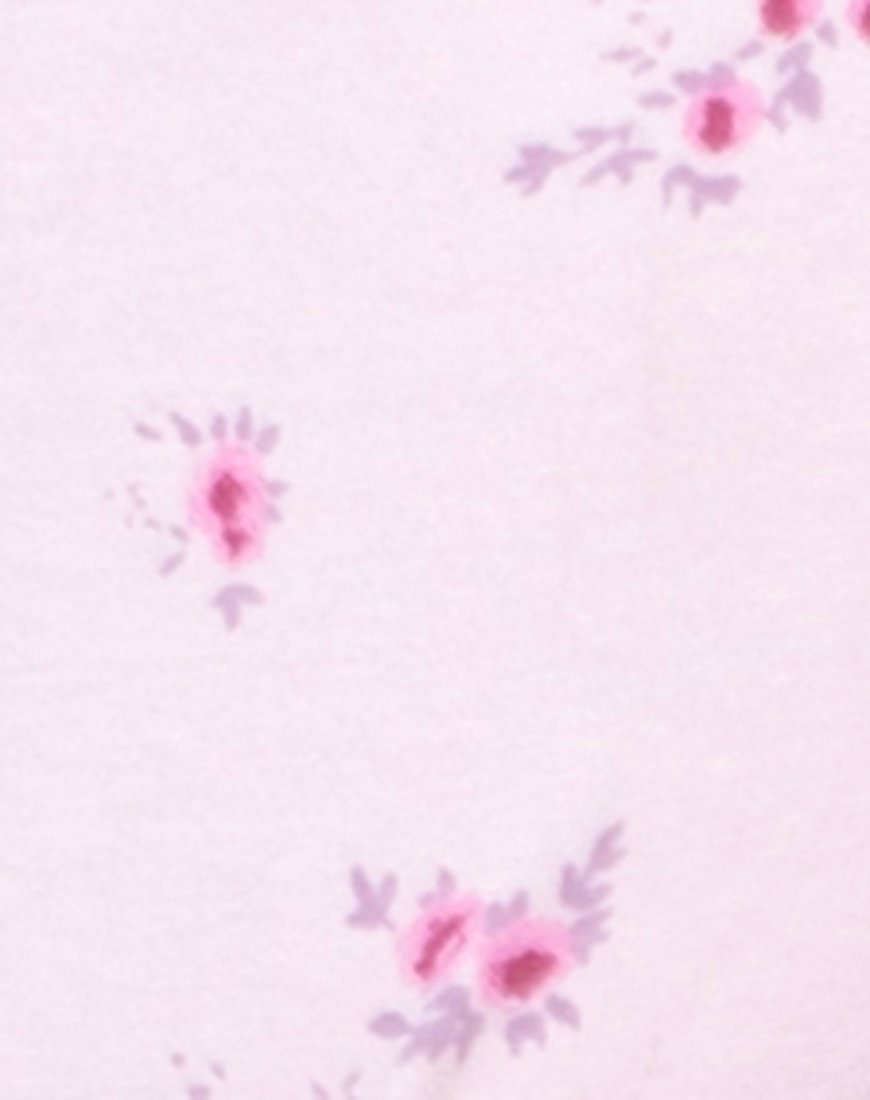 Image of Lancheti Bodice in Forget Me Not Floral Pink