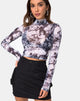 Image of Lara Crop Top in Cherub Mesh