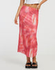 image of Lassie Maxi Skirt in Abstract Blurred Pink