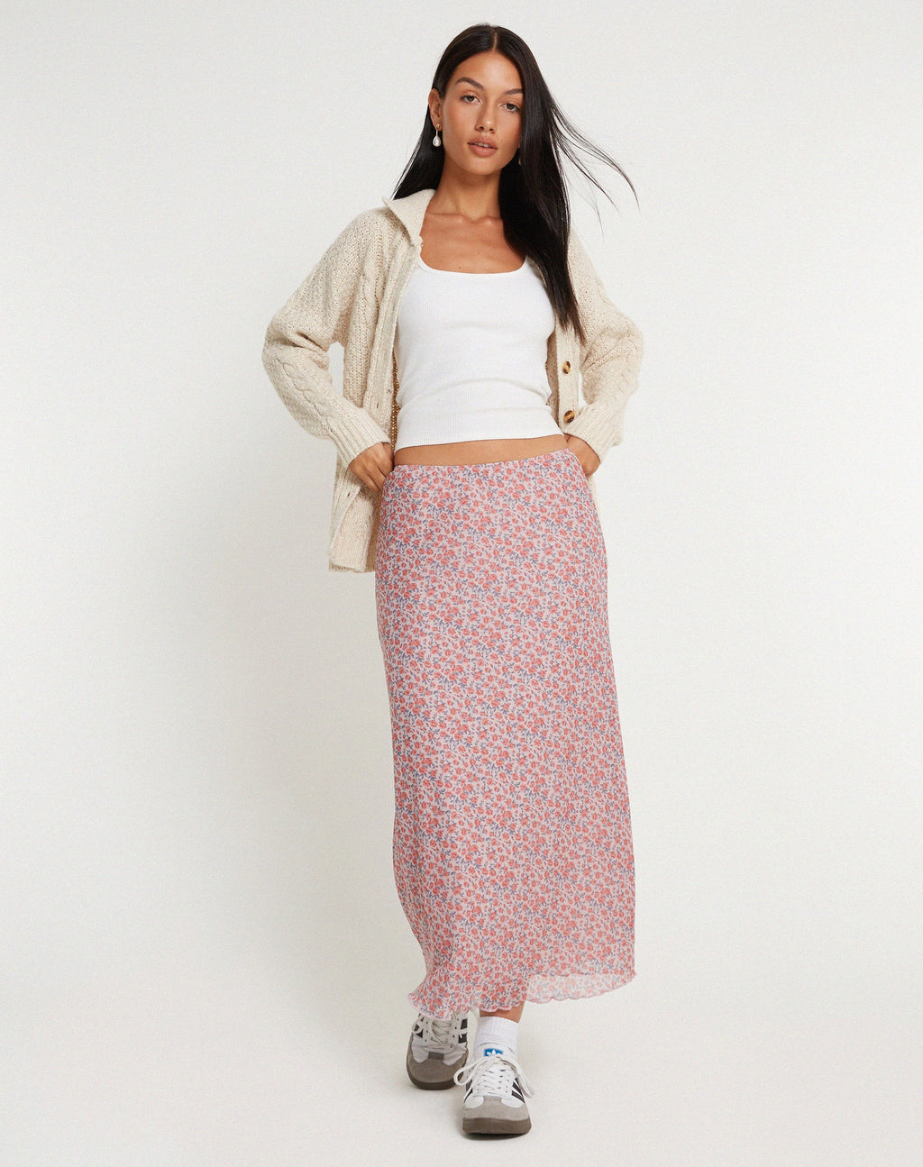 Lassie Maxi Skirt in Spring Rose Dusty Pink