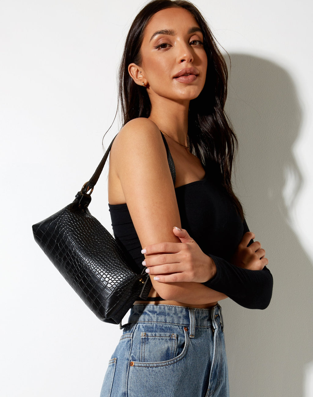 Leila Shoulder Bag in Black