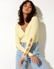 Image of Lemuria Cardi in Rib Light Yellow