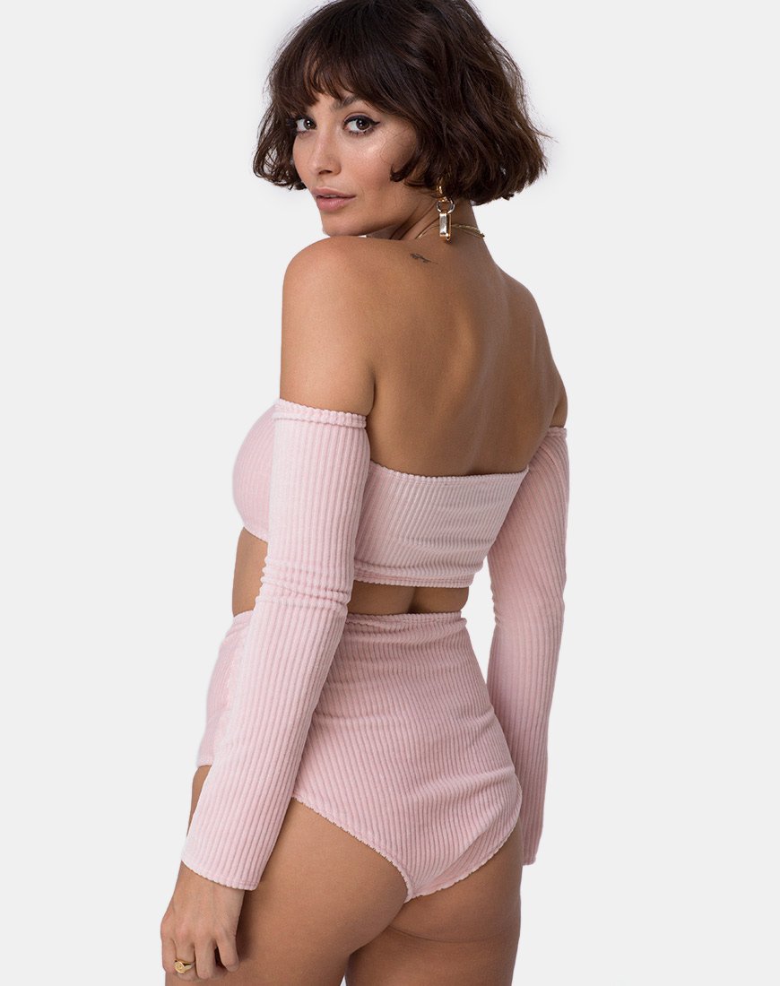 Image of Lesta Short in Fluffy Knit Candy