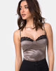 Image of Letta Bodice in Warm Steel