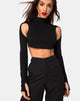 Image of Lomiva Crop Top in Black