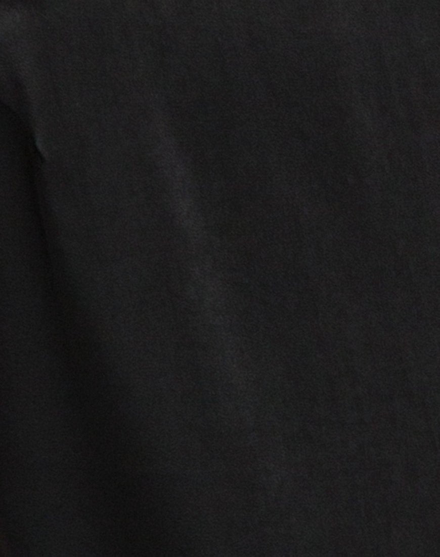 Image of Lucille Slip Dress in Satin Black