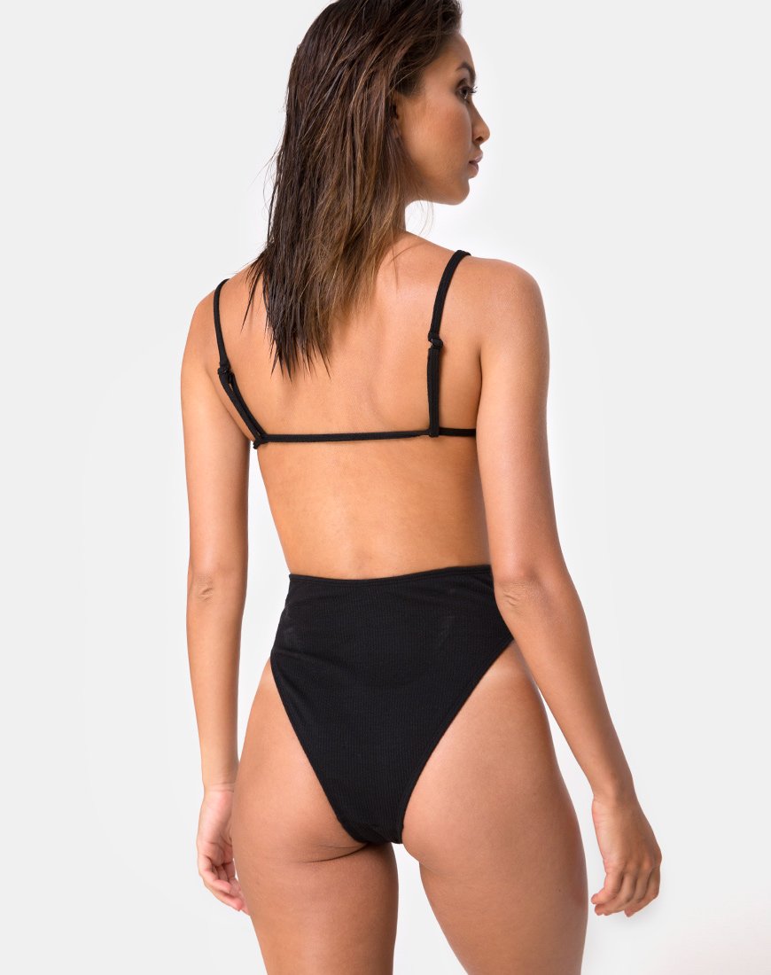 Image of Luelle Swimsuit in Mini Rib Black