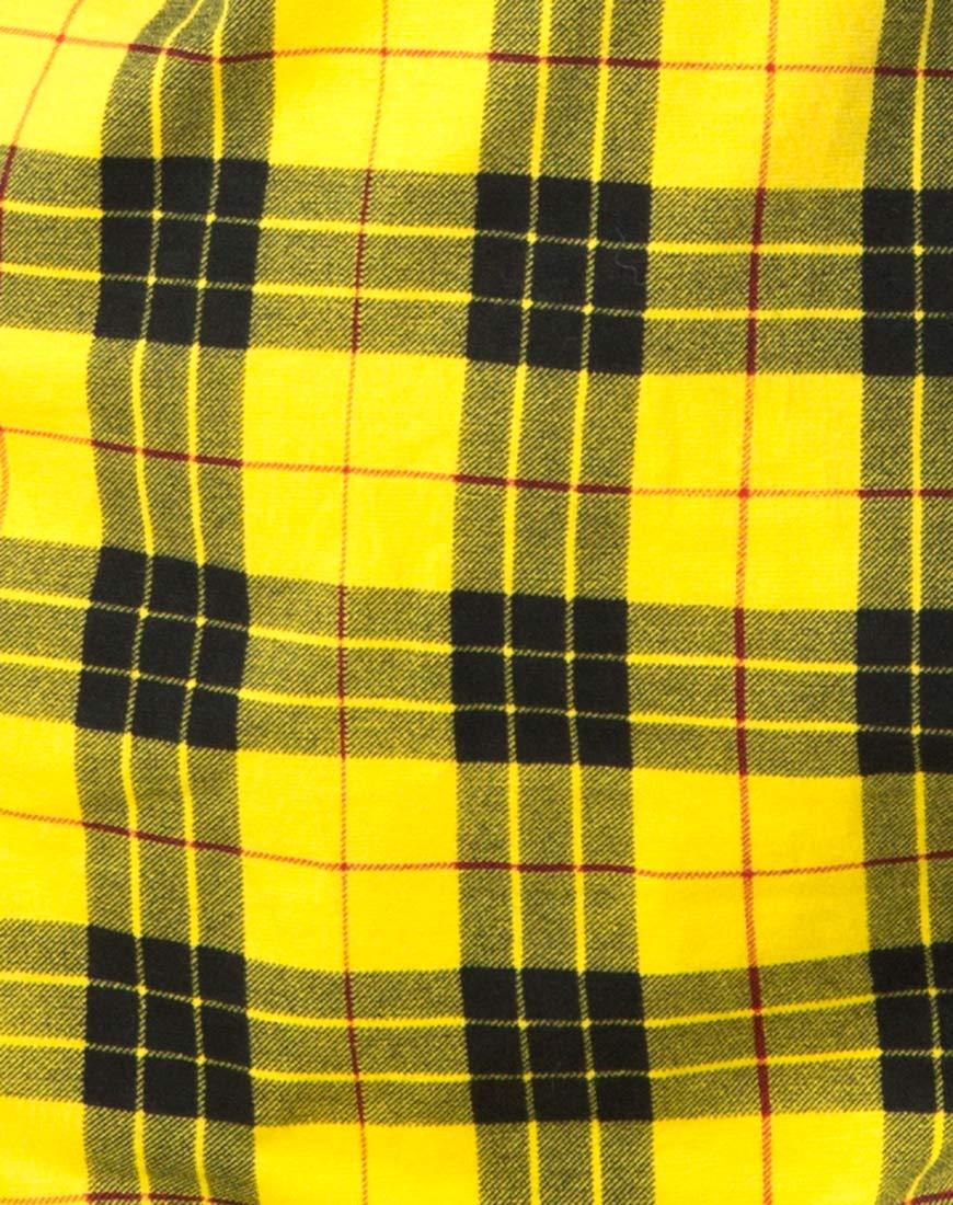 Image of Lura Slip Dress in Winter Plaid Yellow