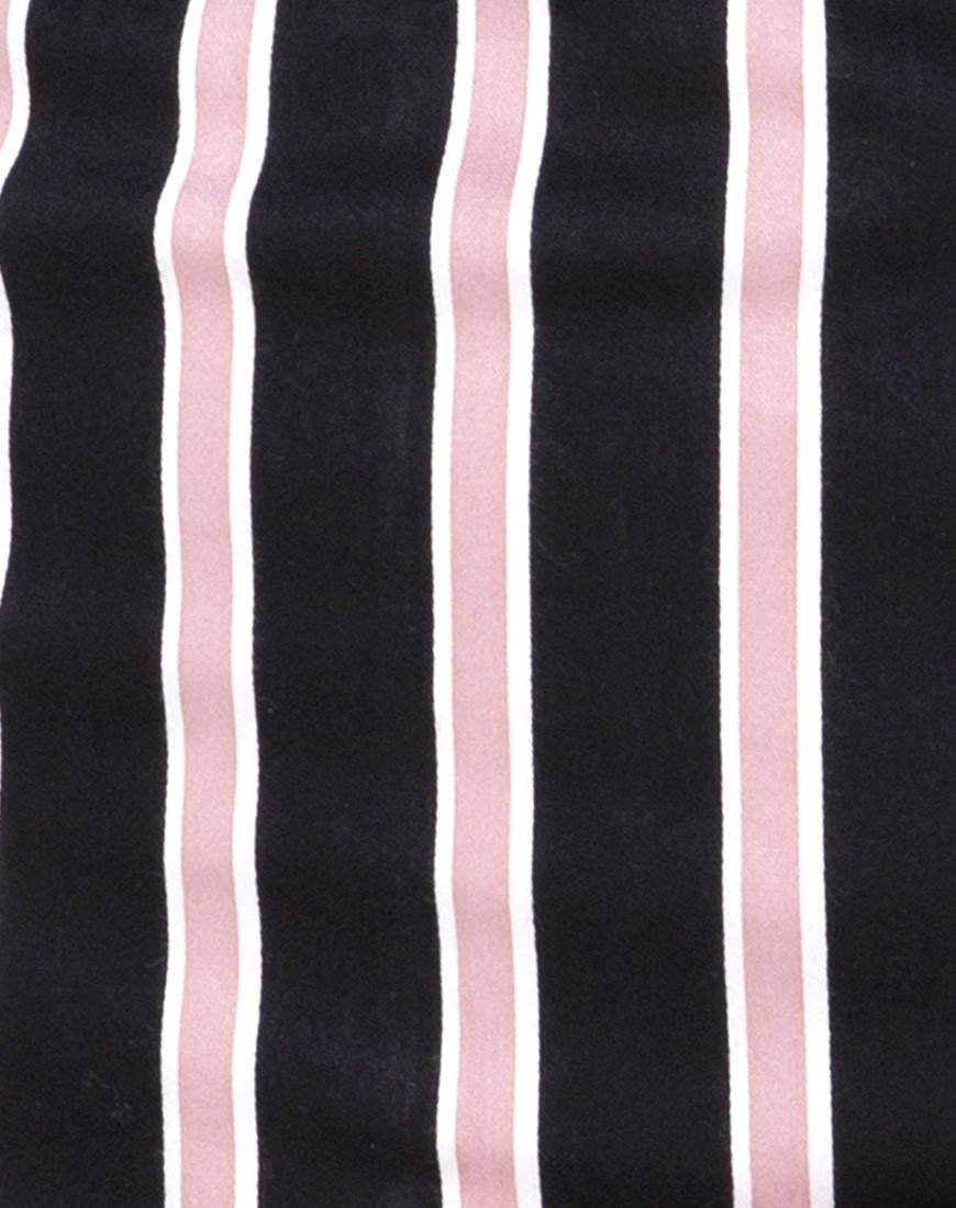 Image of Luveries Dress in Formal Stripe