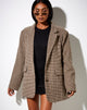 Image of Maiwa Blazer in Houndstooth Brown