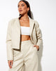 Image of Maja Cropped Blazer in Pu Ecru