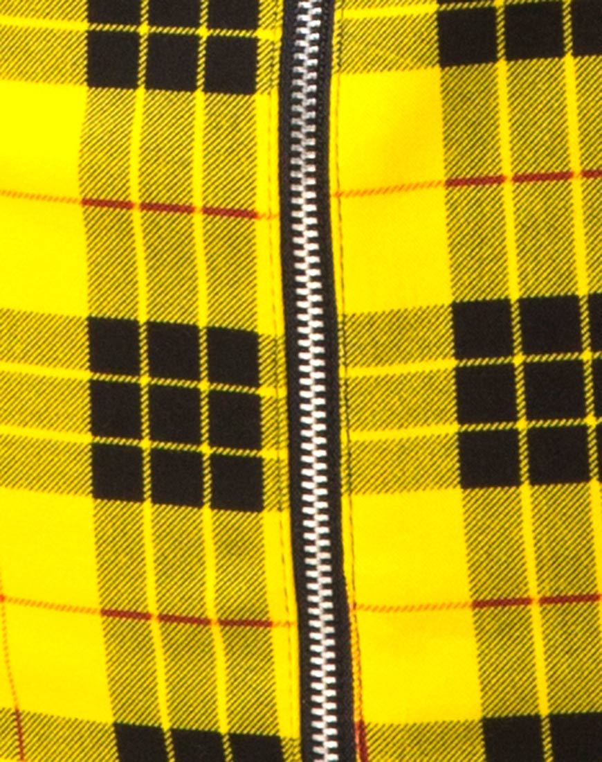 Image of Maretha Dress in Winter Plaid Yellow