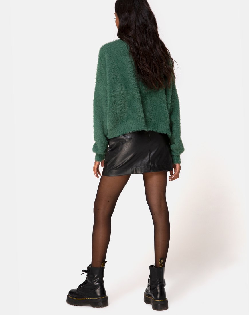 Image of Margo Jumper in Knit Forest Green