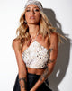 Image of Maudy Crop Top in Sand Leopard
