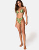 Image of Meeka Bikini Bottom in Slime Lime Snake