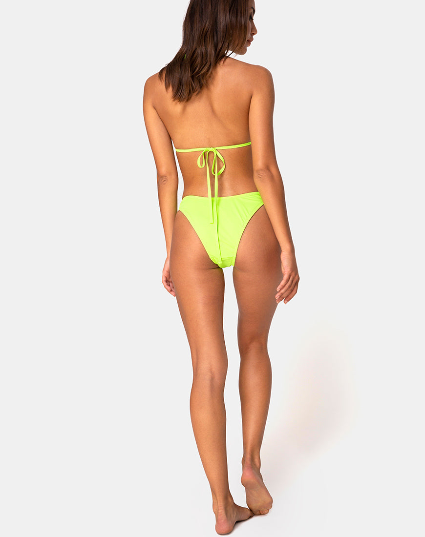 Image of Farida Bikini Bottom in Neon Lime