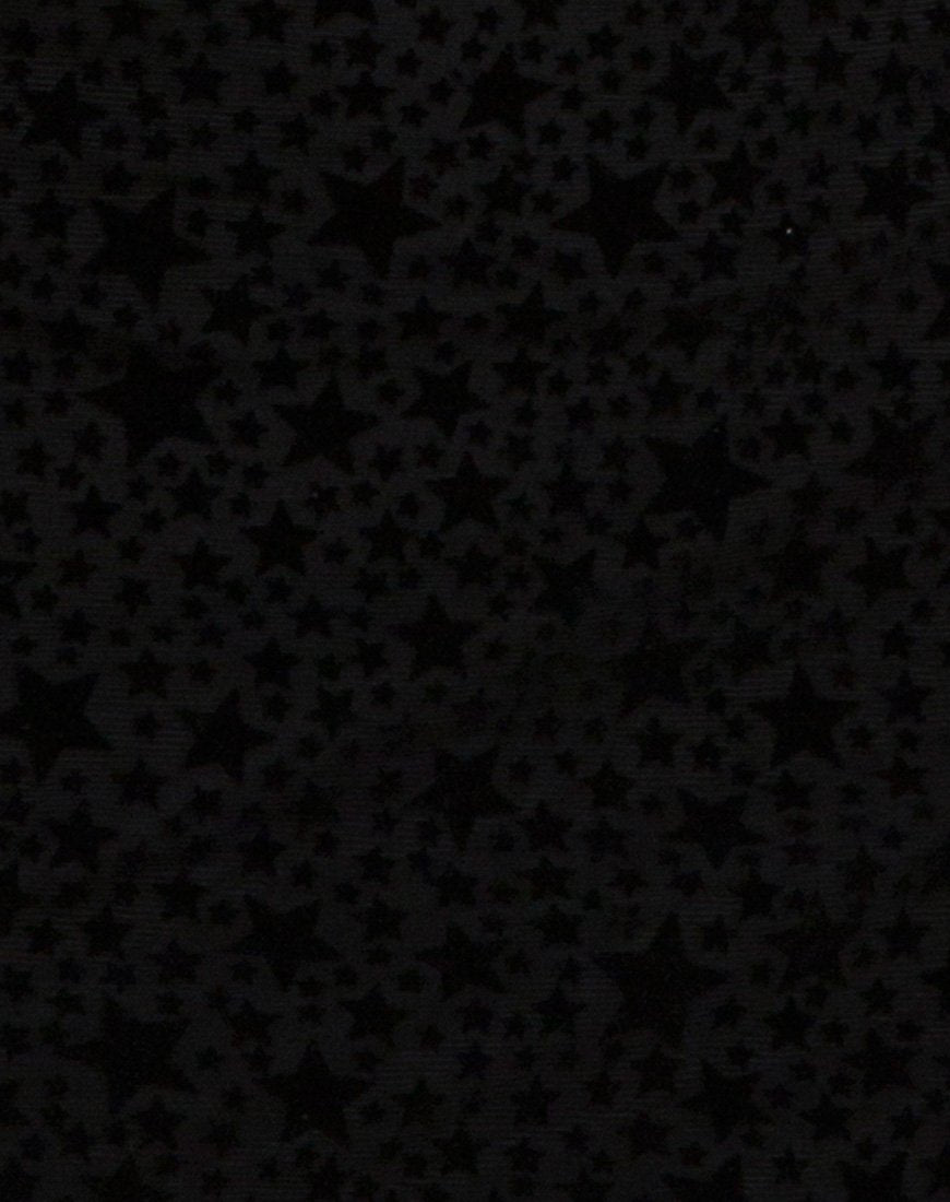 Image of Meli Plunge Dress in Flock Star Lace Black