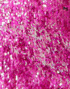 Image of Meli Plunge Dress in Fishcale Sequin Pink