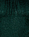 Satin Cheetah Forest Green