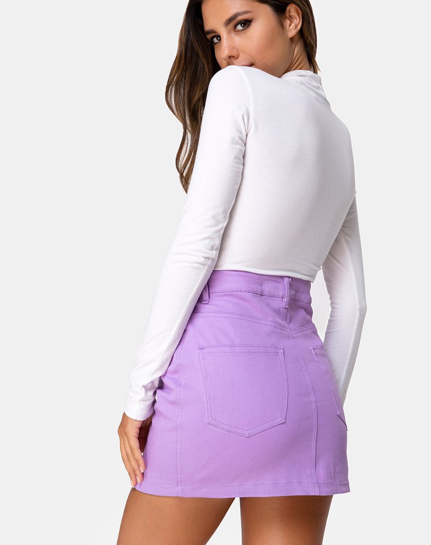 Image of Mini Broomy Skirt in Lilac