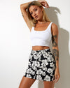 Image of Mini Broomy Skirt in Vacation Black and White