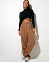 Image of Misha Wide Leg Trouser in Tailoring Putty