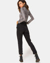 Image of Molaka High Neck Bodice in Charles Check Grey