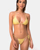 Image of Mone Bikini Top in Golden Glitter