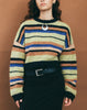 image of Munella Knitted Jumper in Mixed Stripe