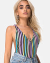 Image of Lalung Plunge Bodice in New Stripe