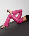 Image of Zyanna Flare Trouser in PU Hot Pink