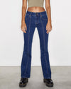 image of Low Rise Seam Jeans in 90's Indigo