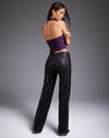 Image of Sanju Trouser in Drape Sequin Black