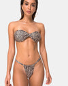 Image of Nevada Bikini Top in Rar Leopard