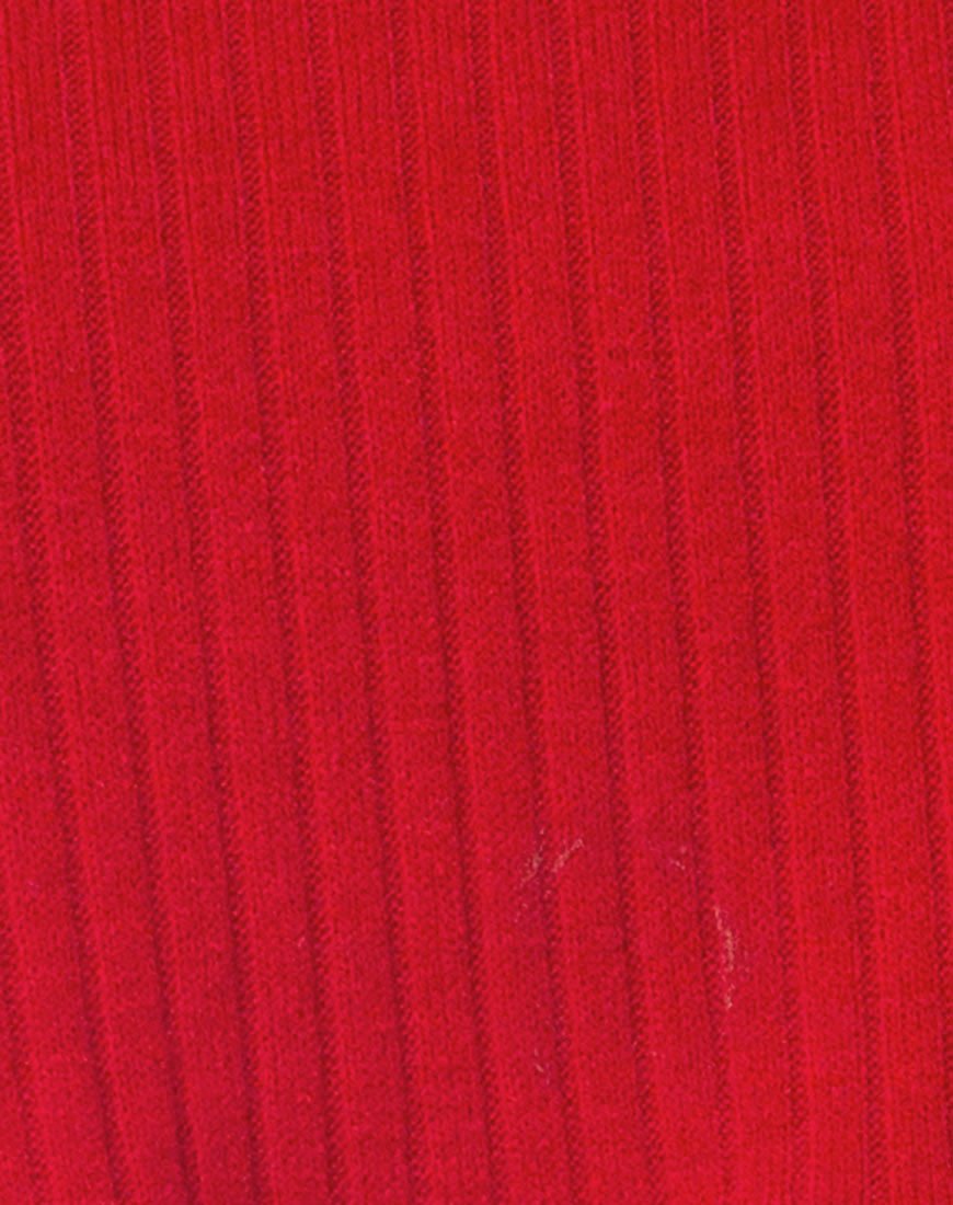 Image of Nizer High Neck Jumper in Red