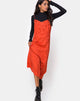 Image of Nolity Midi Dress in Satin Rust Rose