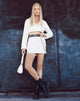 Image of Sheny Mini Skirt in Ivory