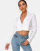 Image of Noly Cropped Blazer in Ivory