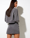 Image of Shenka Mini Skirt in Tailoring Charcoal