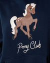 Navy Pony Club Mix Embro