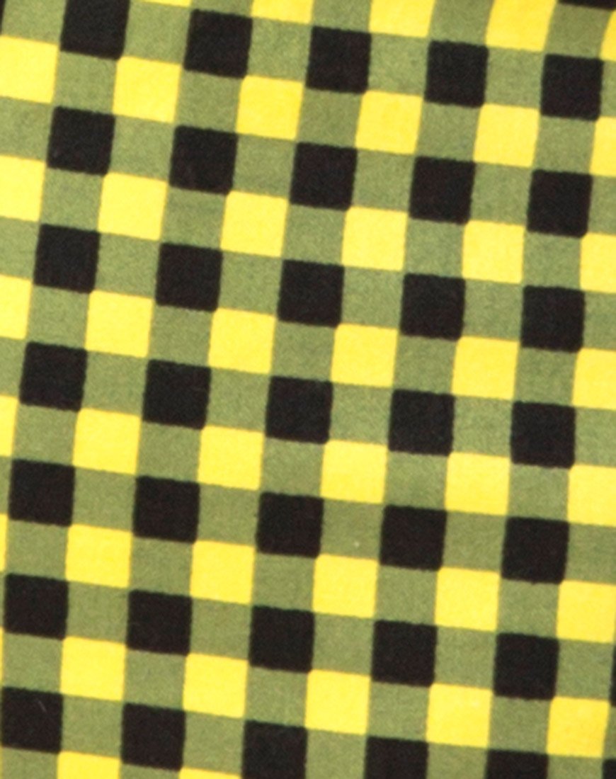 Image of Oxford Shirt in Medium Gingham Yellow