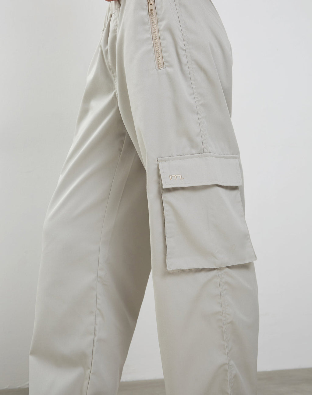Oriells Cargo Trouser in Pearl Grey