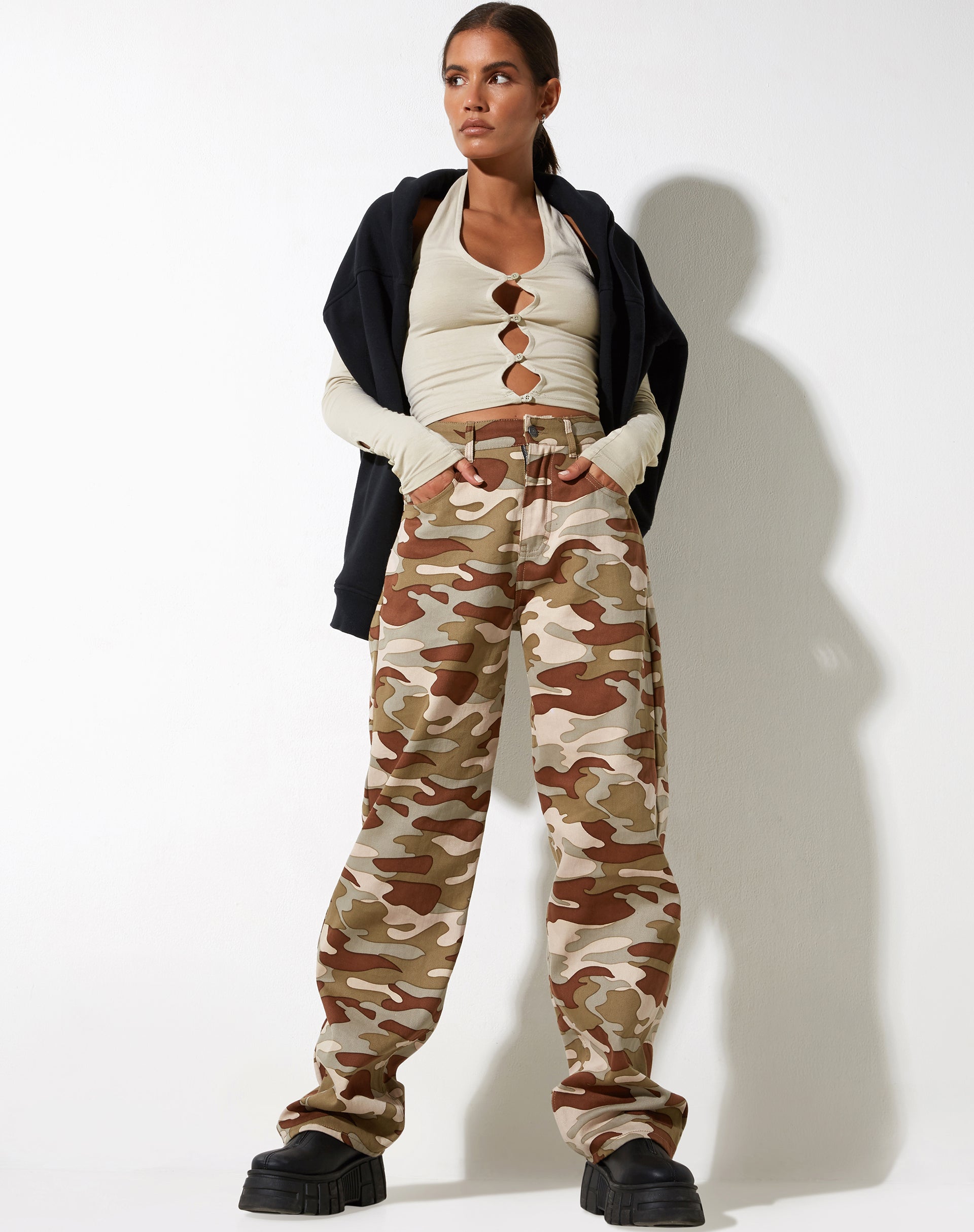 image of Parallel Jeans in Camo