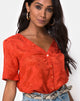 Image of Parki Top in Satin Rose Rust