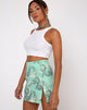 Image of Pelmet Mini Skirt in Chinese Dragon Neo Mint