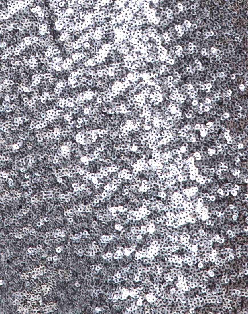 Image of Prague Trouser in Mini Cluster Sequin Silver