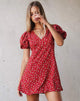 Image of Elfira Dress in Falling for You Floral Red