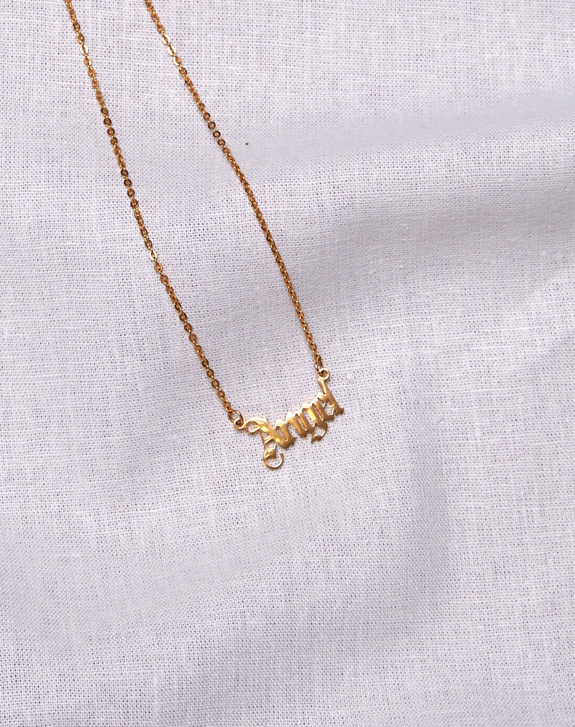 Image of Necklace in “Angel” Gold